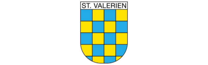 logo de la Mairie de ST VALERIEN - écusson vert et jaune
